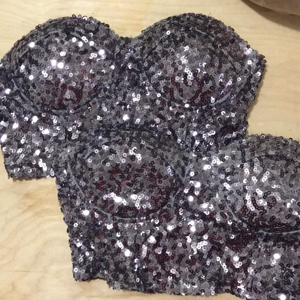 Sequins Rave Bra - Picture 2 of 4